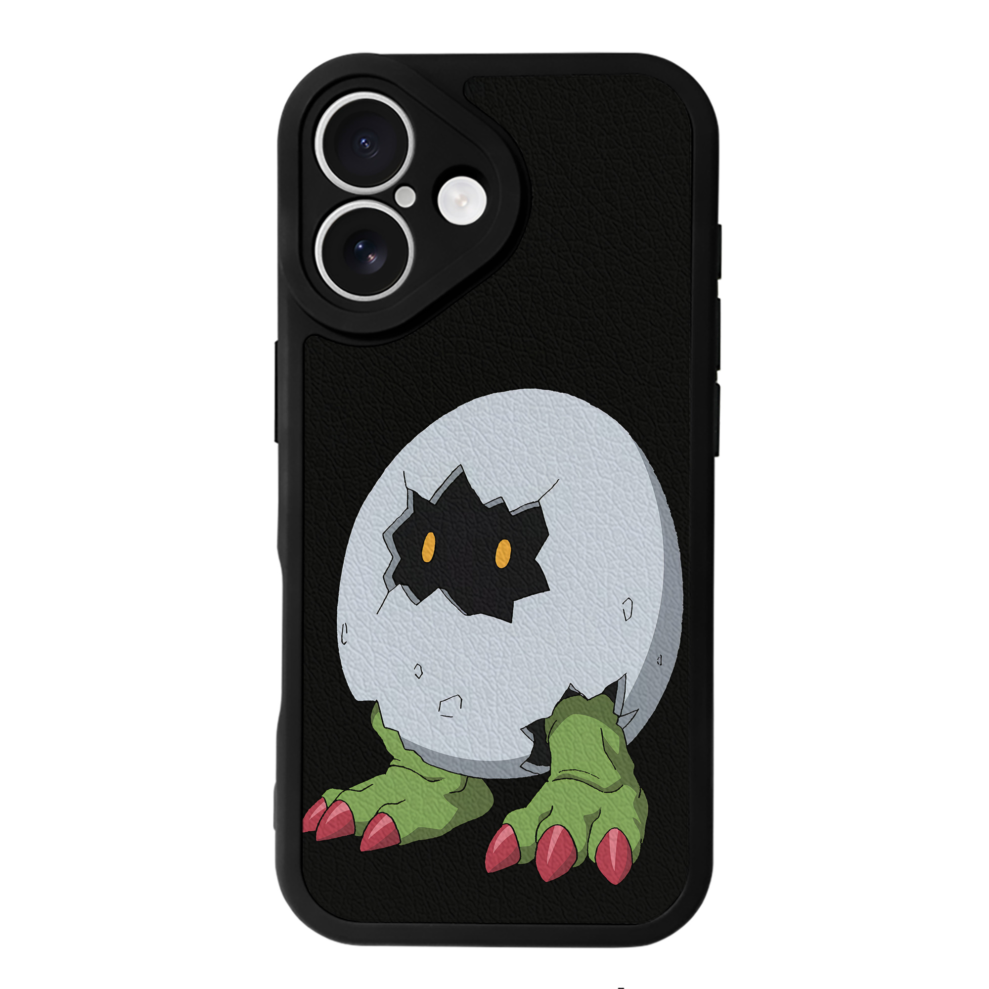 （画像用） Digimon デジタルモンスター/デジモン 【iPhone 16シリーズ対応】シリコンスマホケース（レザー調） 材質：シリコン